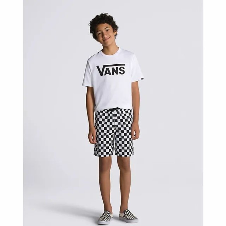 Online * Vans Kids Range Elastic Waist Shorts Checkerboard