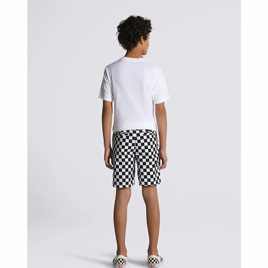 Online * Vans Kids Range Elastic Waist Shorts Checkerboard