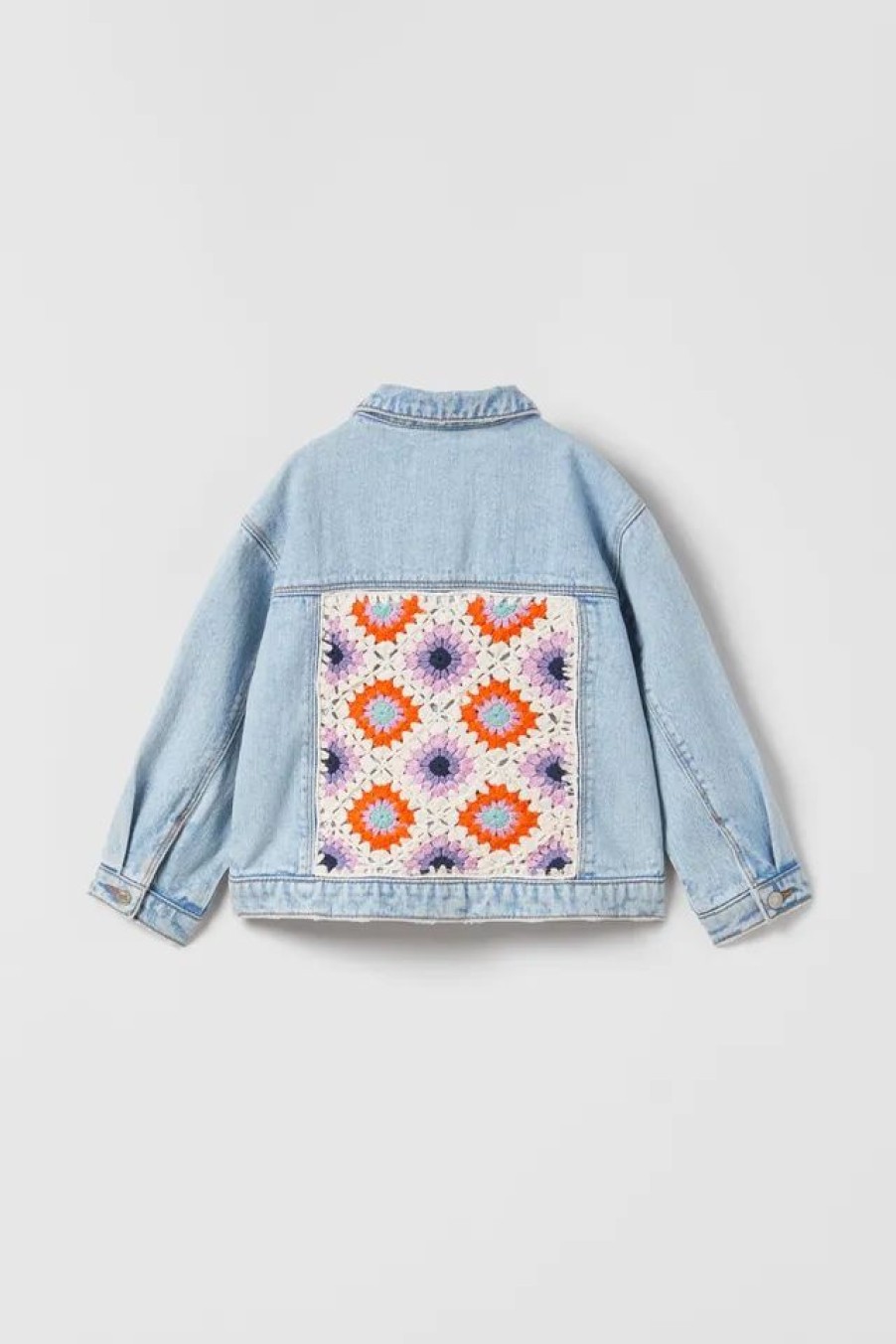 Wholesale * Zara Crochet Denim Jacket Blue