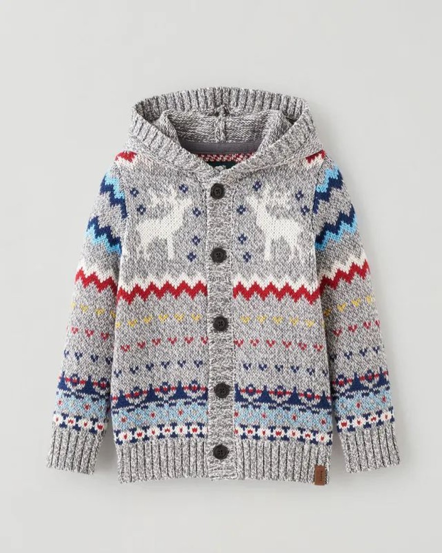 Hot * Roots Toddler Fair Isle Hoodie Sweater