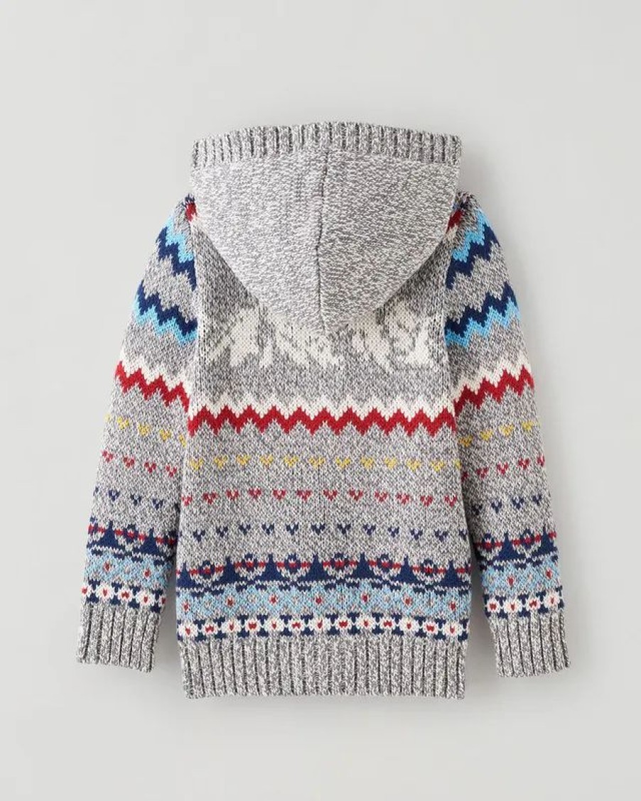 Hot * Roots Toddler Fair Isle Hoodie Sweater