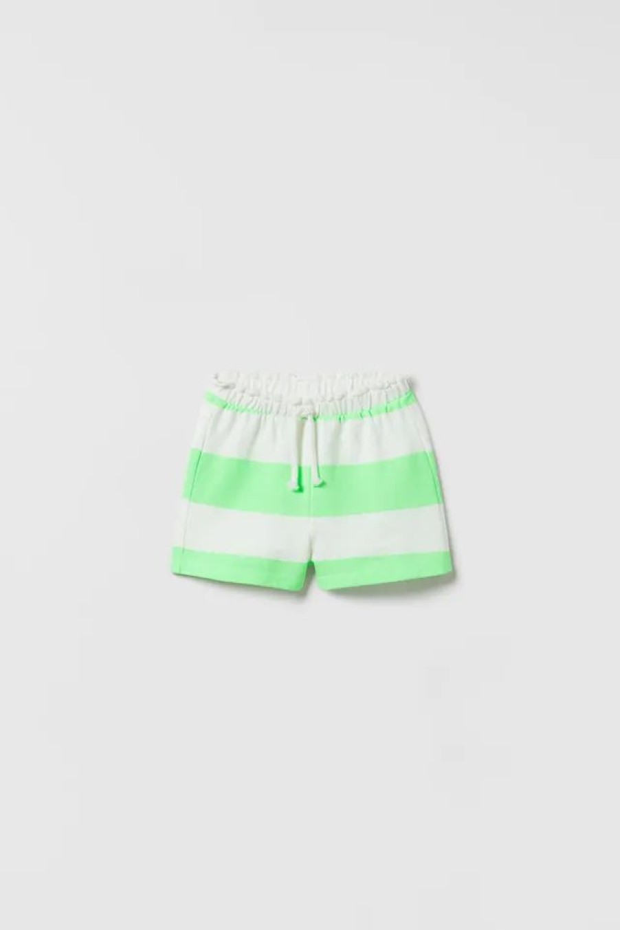 Hot * Zara Neon Striped Shorts