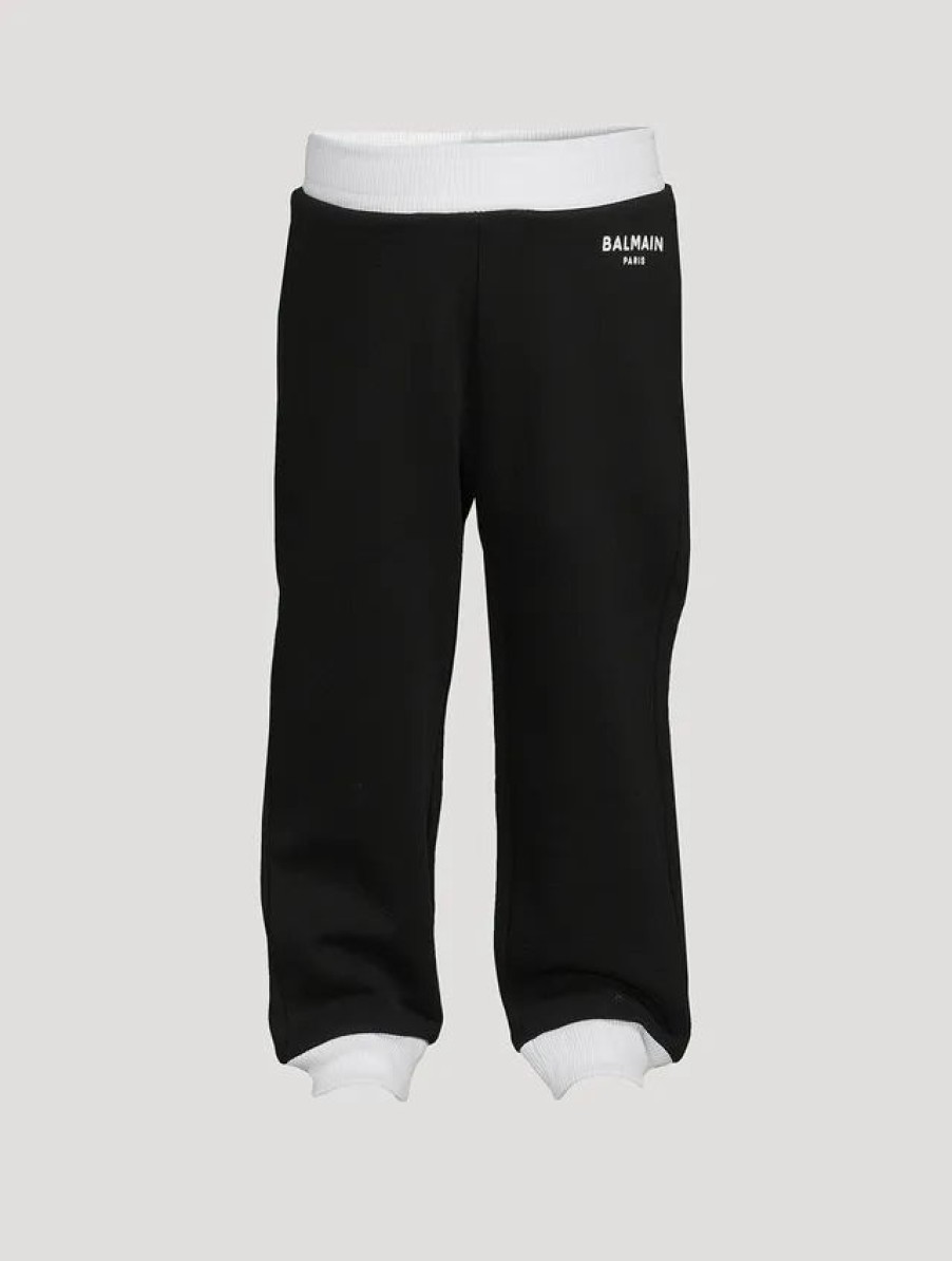 Best * Balmain Kids Cotton Sweatpants