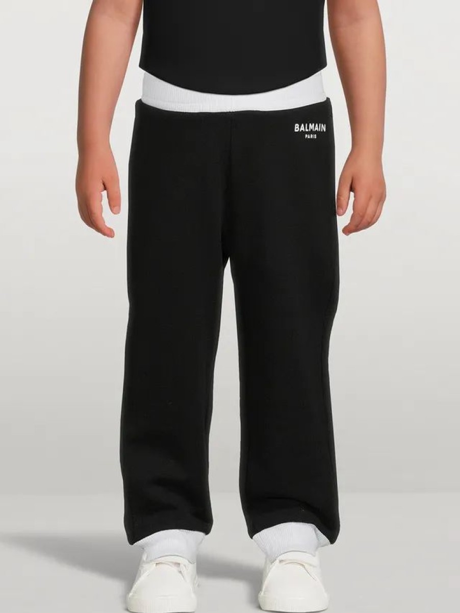 Best * Balmain Kids Cotton Sweatpants