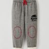 New * Roots Toddler Relaxed Cabin Sweatpant Grey Oat Pepper