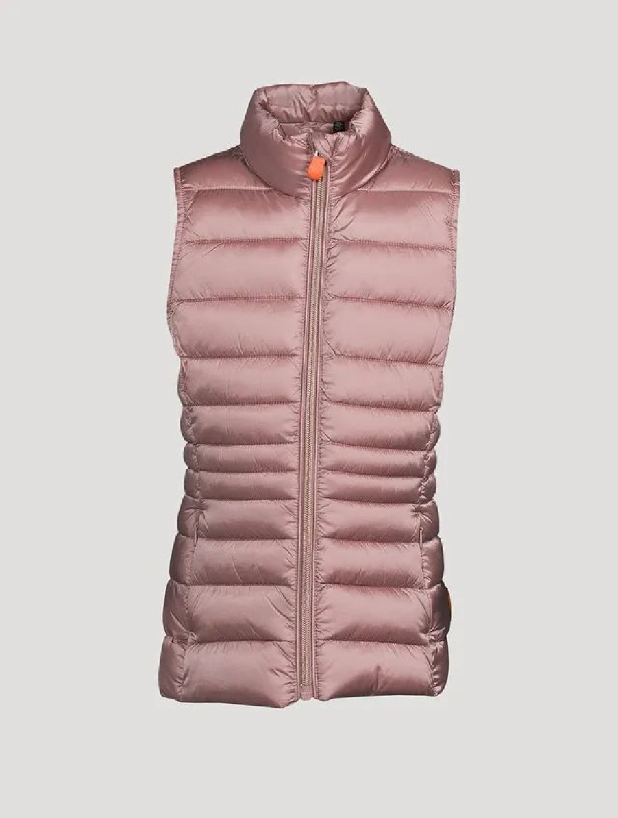 Online * Save The Duck Kids Uda Puffer Vest Misty Rose